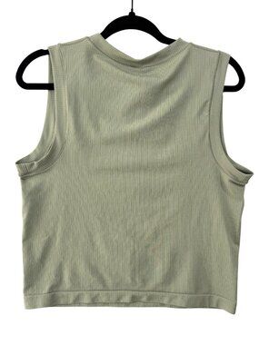 Athleta Sage Ribbed Mock Neck Crop Tank XL Soft Stretch Top